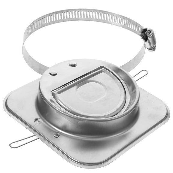 NIAIZEK Stainless Steel Automatic Silent Check Valve for Kitchen Range Hood Exhaust, Prevents Smoke Backflow and