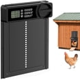 thumbnail image 1 of Automatic Chicken Coop Door - Aluminum Auto Chicken Coop Opener with Anti-Pinch Sensor, Battery Powered Chicken Door with Smart Timer & LCD Display, Waterproof, 1 of 7
