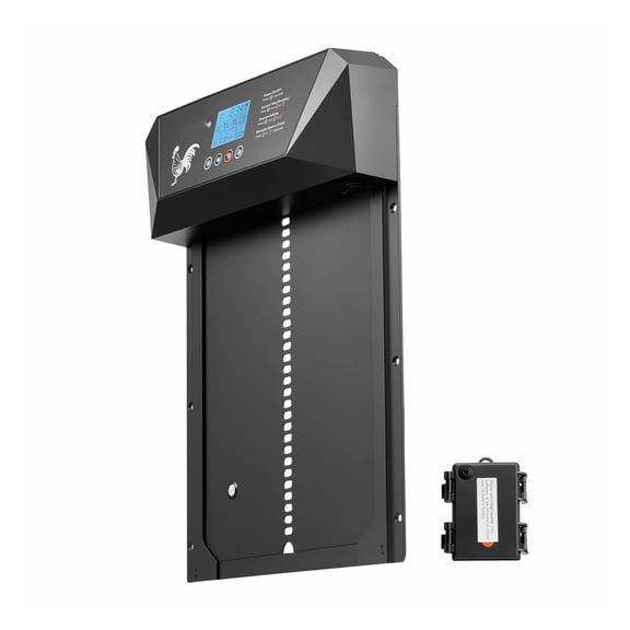Automatic Chicken Coop Door, DC/Battery Powered, Timer & Light Sensor, Anti-Pinch, Aluminum Alloy - Chicken Gate Opener for Farm & Backyard