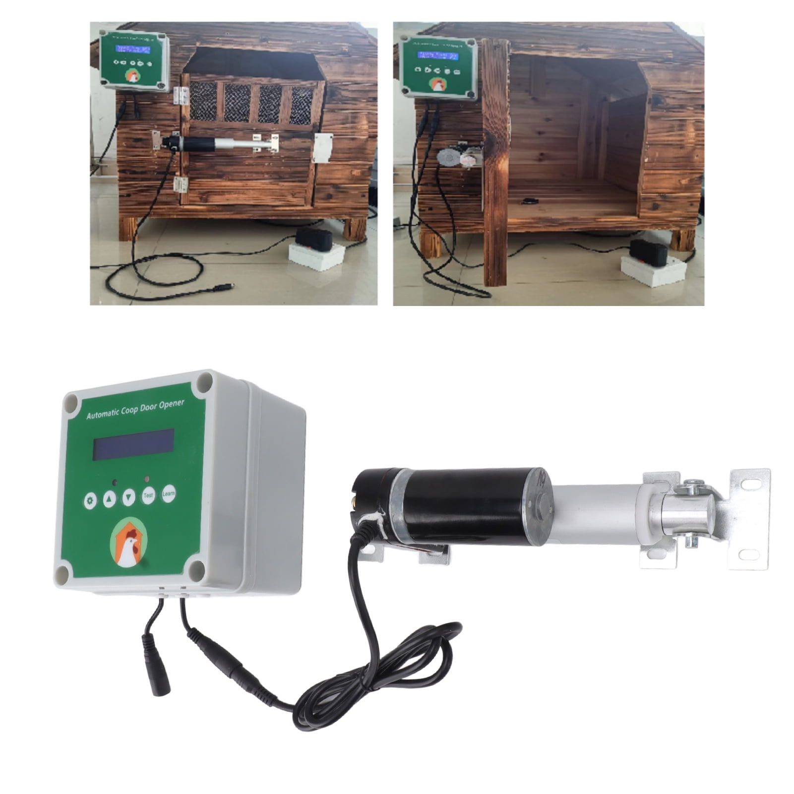 Automatic Chicken Coop Door Opener Kit, Programmable Adjustment