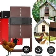 Sensitive Lifting Chicken Coop Door,Creative House Opener for Chickens Ducks Farms,Brown