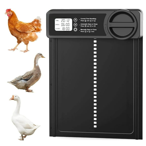 Automatic Chicken House Door Smart Timer Electric Aluminum Alloy Timed Door Opener Farm Automation Management Tool
