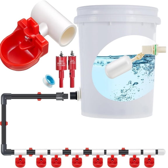Automatic Chicken Water Dispenser With Leak Resistant Design And Nipple Drinkers For Poultry Farming