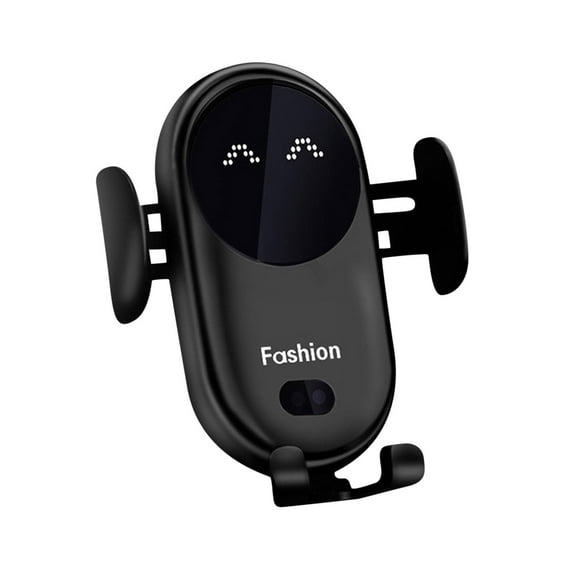 Automatic Clamping Wireless Car Charger Smart Infrared Sensor 10W Fast Charging Vent Mount 360 Degree Adjustable Dashboard Phone Holder Stand for All Qi Enabled Smartphones