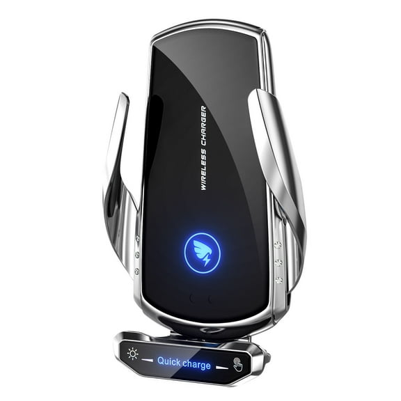 Automatic Clamping Wireless Charger Car Smart Infrared Sensor Vent Mount Mobile Phone Bracket Stand, Phone Holder