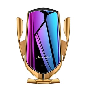 Wireless Car Mount with Automatic Clamping and Fast Charging in
