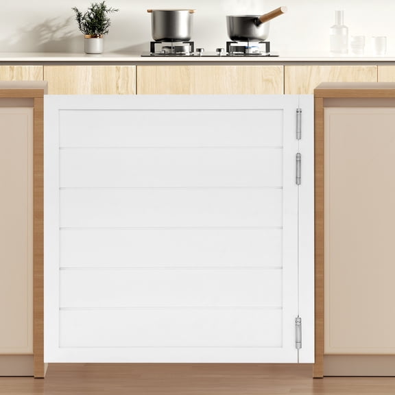 Automatic Closing Partition Door, 35.43x35.43in Pine Wood Construction, Bidirectional Opening, for Room Divider and Corridor