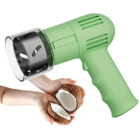 Automatic Coconut Hole Punch-Leave The Coconut Shell Intact,Cordless Electric Mature Coconuts Open Tool with 6cm Stainless Steel Drill Bit-Rotates Counterclockwise,for Fruit Shops
