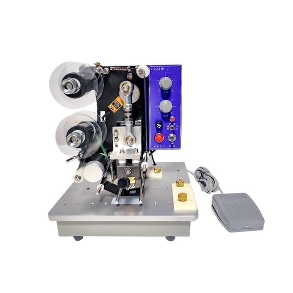 Automatic Coding Machine Portable Steel Printing Small Food Label Hot Stamping Machine Batch Number Date Adjustable ,Fast-Drying Ink with Crisp Output