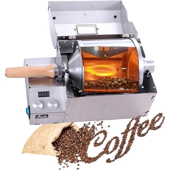 Automatic Coffee Bean Roaster, Roast Coffee at Home, Coffee Roasting Machine Coffee Beans Maker Peanut Roaster for Home Use, 460x230x260mm