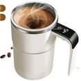 thumbnail image 1 of Automatic Coffee Cup Stainless Steel Self Stirring Mug with Lid Auto Stir Heating LED Temperature Display,B, 1 of 3