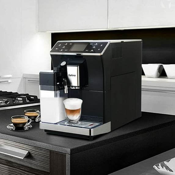 Automatic Coffee Machine, 8-in-1 Commercial Espresso Machine with Foaming Milk Frother Wand, 19 Bar Fast Heating Cappuccino Maker with 57.49 Oz Removable Water Reservoir for Kitchen Office, SS1072