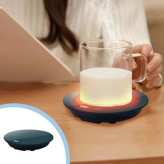 Automatic Coffee Mug Warmer with Three Speed Temperature Adjustment, Digital Display Desk Warmer for Coffee Tea Hot Chocolate,5x1" Home Office Heating Pad