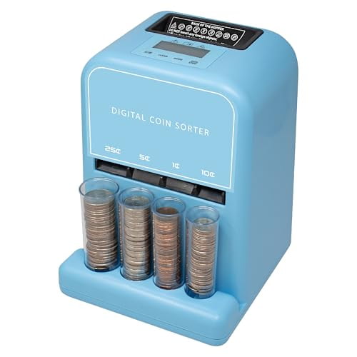 Automatic Coin Counter & Coin Sorter, Blue - Walmart.com