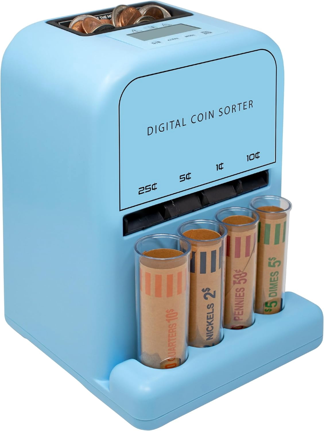 Automatic Coin Counter And Sorter Machine Blue Water High