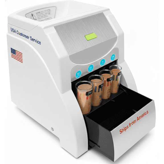 Automatic Coin Sorter and Counter Machine for Mixed US Coins