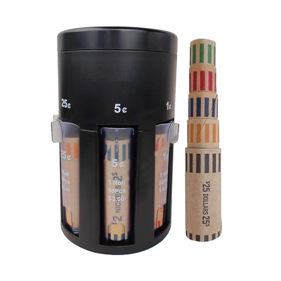Automatic Coin Sorter and Counter Machine with Coin Wrappers, Digital Display, High-Capacity Coin Storage