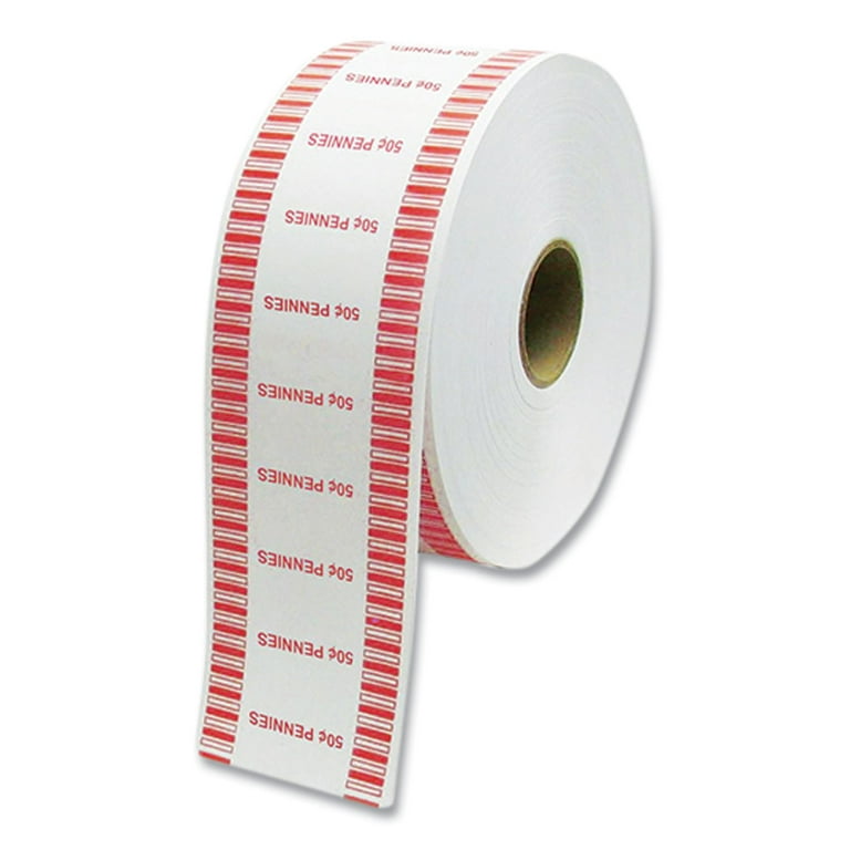 Automatic Coin Wrapper Roll for Coin Wrapping Machines, Nickels, $2.00, Kraft/Blue, 2,000/Roll, 8 Rolls/Carton Automatic Coin Wrapper Roll for Coin Wrapping Machines, Nickels, $2.00, Kraft/Blue, 2,000/Roll, 8 Rolls/Carton