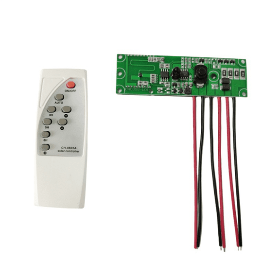 Automatic Control Lamp Board with Remote Control Solar LED Driver Board Multi-Function Practical Human Body Induction,1 * Solar Light Circuit 1 * Remote Control