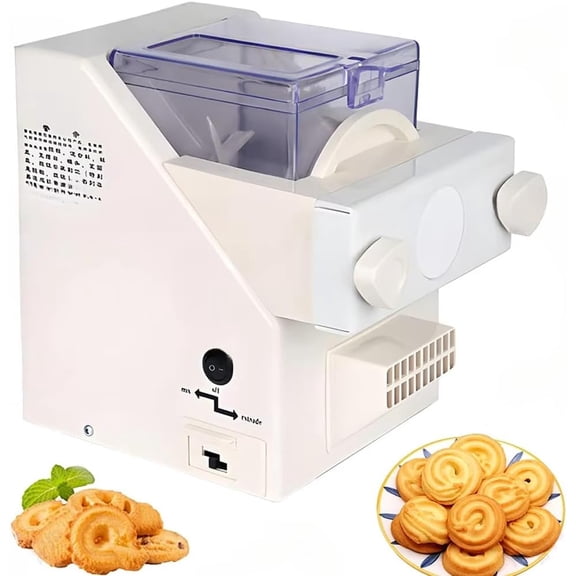Automatic Cookies Making Machine Cookie Press Biscuit Maker 50-60Rpm Electric Biscuit Cookie Making Machine 8 Replaceable Nozzles 6 Cookie