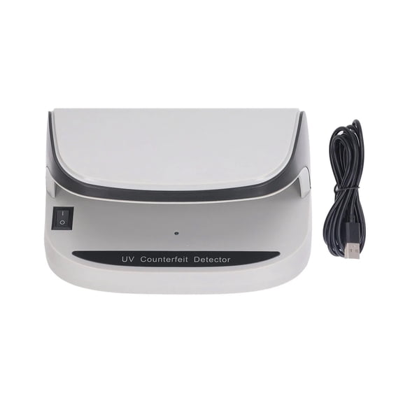 Automatic Counterfeit Bill and Currency Detector with On/Off for Passport & Credit Cards
