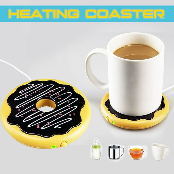 Automatic Cup Warmer Mat, 40-45°C Constant Temperature Heating Pad for Coffee Mug Tea on Desk Home Office Use(Coffee)