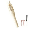 thumbnail image 1 of Automatic 1.4inch French Beach Waves Hair Curler, Ceramic & Essential Oil, Anti-Scald, 4 Temp, Anti-Tangle, Beige, 1 of 7