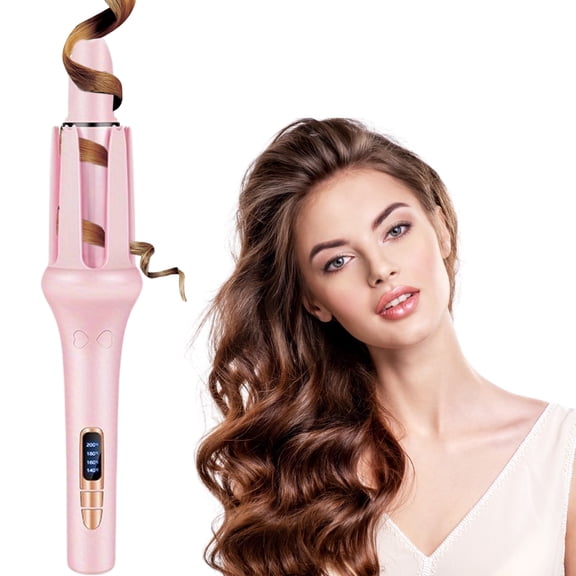 Automatic Curling Iron with 32cm Barrel, 38W Fast Heating, Safety Control
