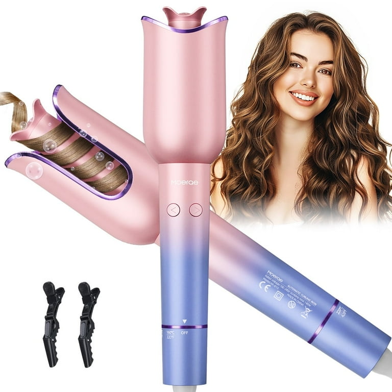 MOERAE Ionic Styler Auto Curling Iron, 4 Temp Settings, Fast  display picture 3