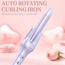 Automatic Curling Iron, Negative Ion Hair Curling Wands with 3 Temperature & Automatic Shut-Off & 30s Fast Heating, Portable Anti-Tangle Rotating Curling Iron for Hair Styling for Home Travel (US)