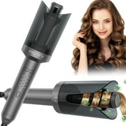 Automatic Curling Iron, Professional Anti-Tangle Electric Hair Curler with 1" Ceramic Ionic Barrel & 4 Temps & Auto Shut-Off, Up to 430℉, 30s Fast Heating for H