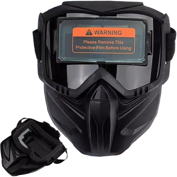 Automatic Darkening Welding Helmet Full Face, Anti-Glare Arc Flash Face Shield with UV/IR Protection, Suitable for Welding, Grinding, Cutting and Metalworking