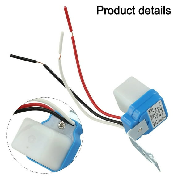 Automatic Day/Night Light Control Set Of Three Ac/Dc Photocell Sensors