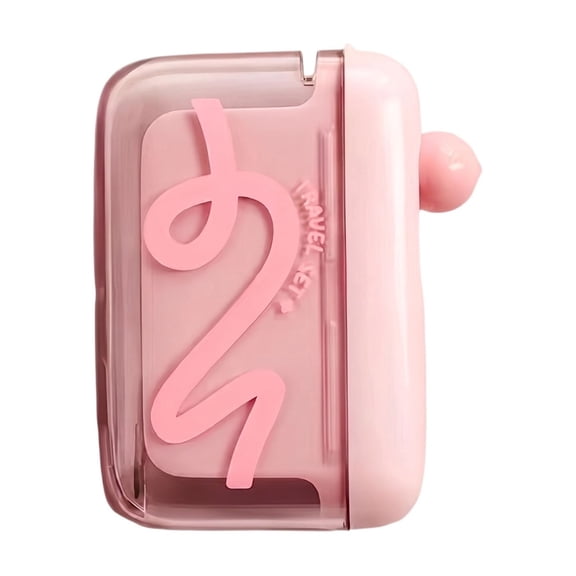 Automatic Dental Floss Dispenser,Dental Floss Storage Case, Portable Floss Pick Holder, Cute Compact Refillable Floss Container, Dustproof Hygienic Floss Box for Bathroom Home Office Travel Outdoor
