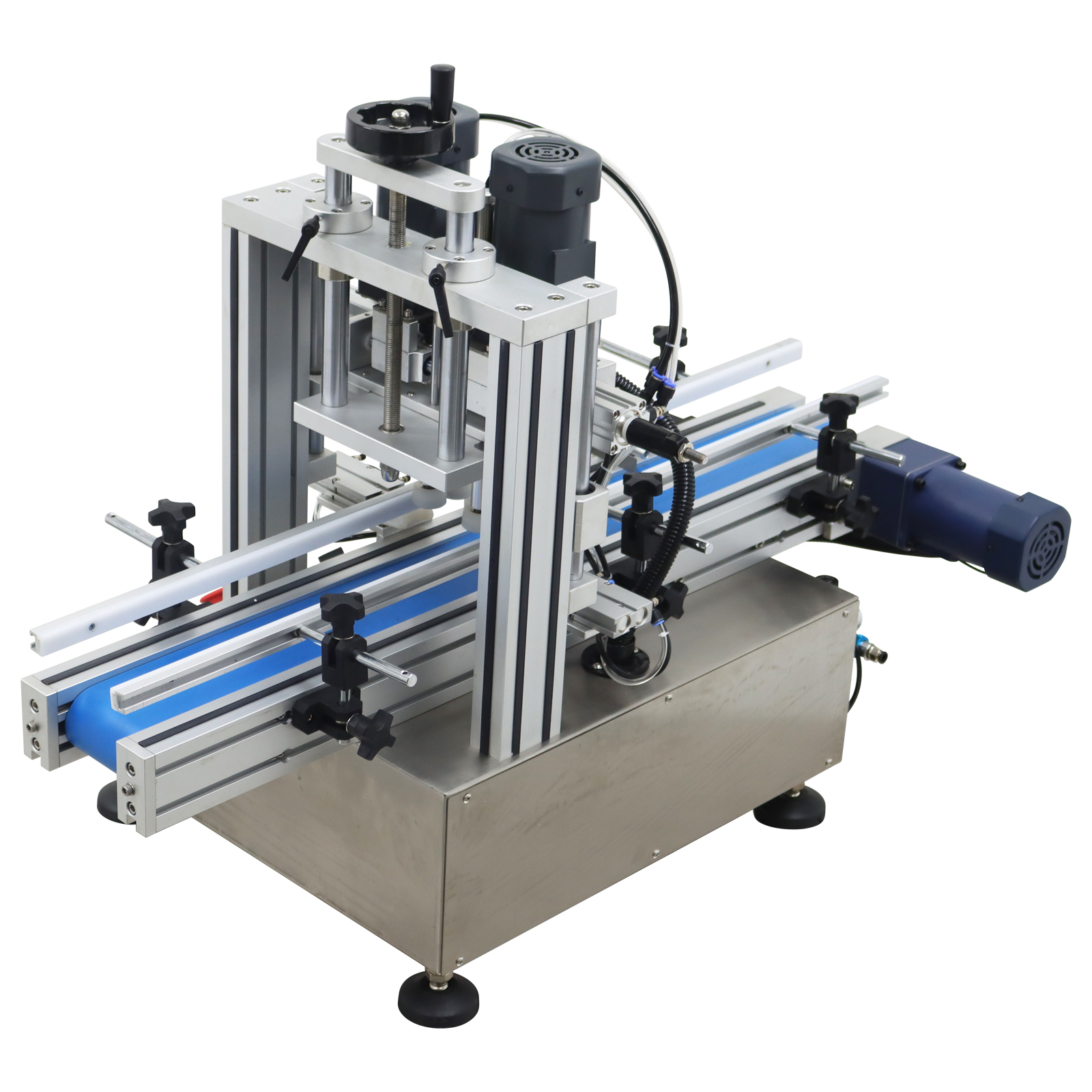 Automatic Desktop Conveyor Capping Machine with Touch Screen ...