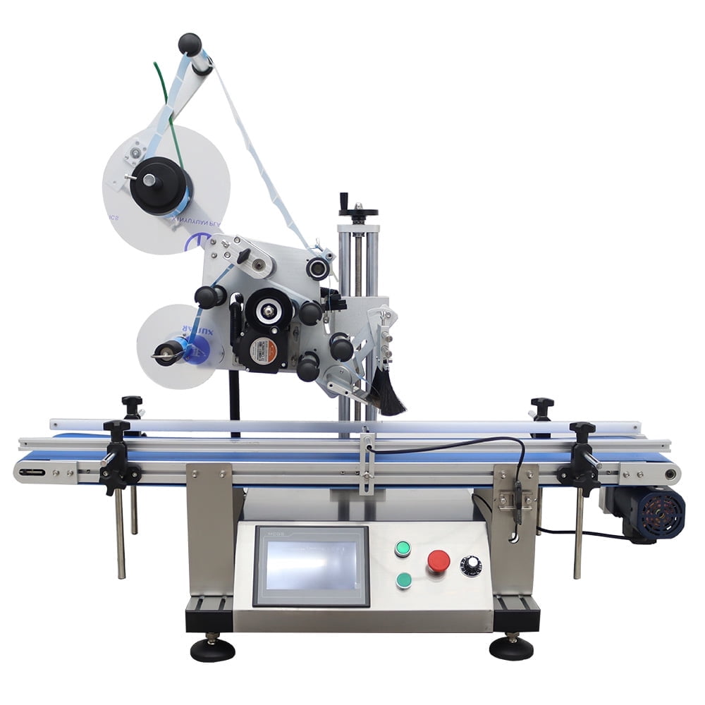 Automatic Desktop Conveyor Table Plane Label Applicator Flat Labeling Machine Bottle Labeler 110V LT-160