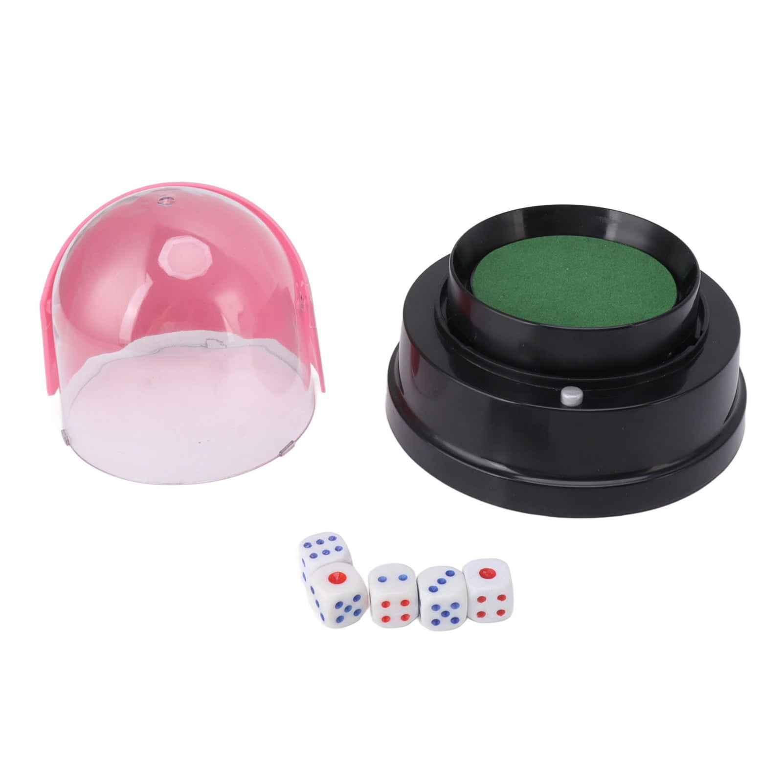 Automatic Dice Cup PP Electrical Shaking Dice Roller Cup Set with 5
