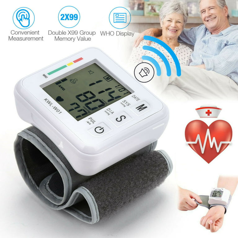 Wrist Blood Pressure Monitor Machine Digital Automatic BP Cuff