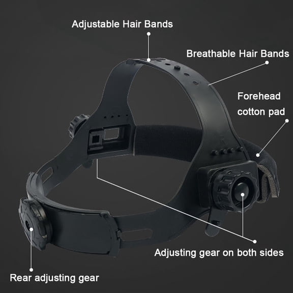 Automatic Dimming Welding Facemask Large View True Color Auto Darkening Welding Facemask 130 Degrees Celsius  High Temperature Resistant For Arc Welding Grinding Cutting