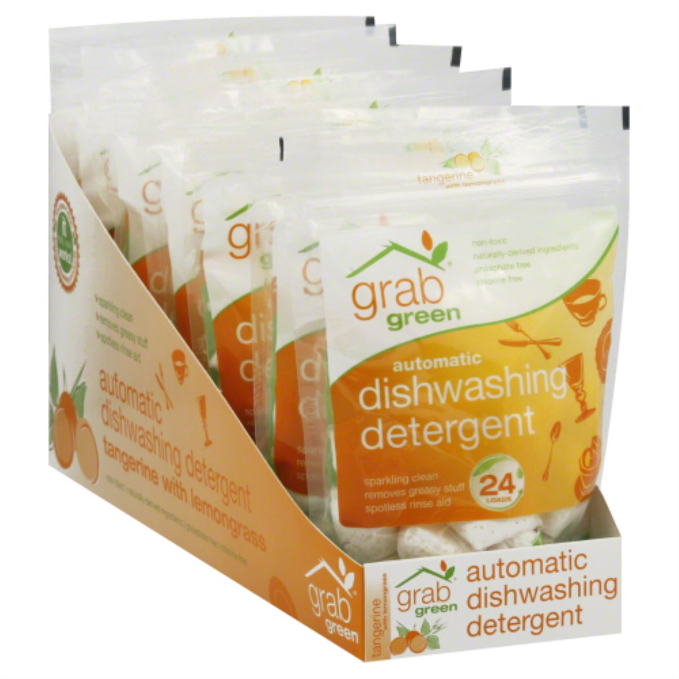 Grab Green Automatic Dishwasher Tangerine with Lemongrass Case of 6