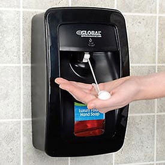 Kutol Products MSL09BK31GLO Global Industrial Automatic Dispenser for Foam Hand Soap & Sanitizer - Black