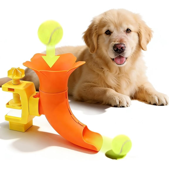 Automatic Dog Ball Launcher Adjustable Height Indoor Outdoor for All Sizes