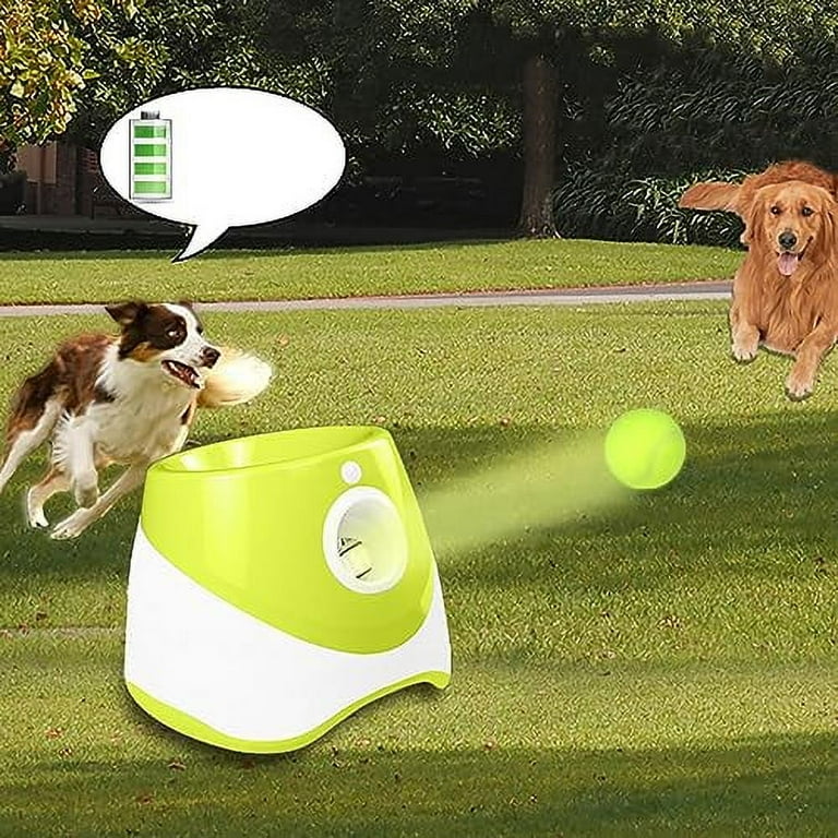 Automatic Dog Ball Launcher with Tennis 2inch Ball, Interactive