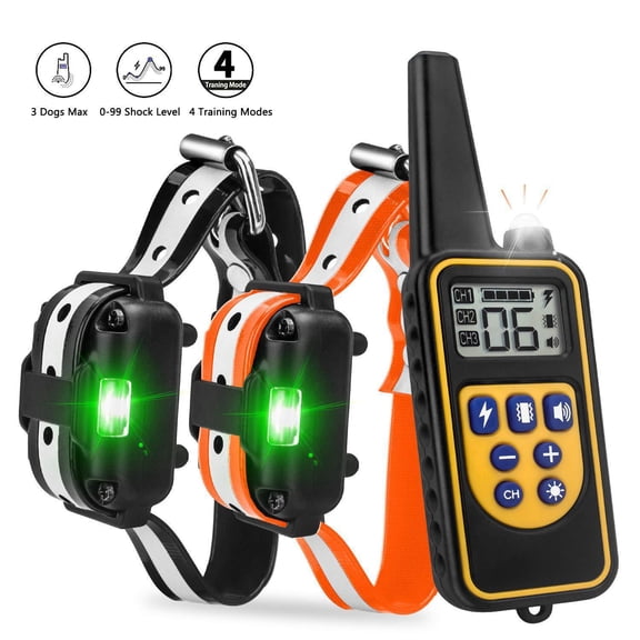 THREE TREE Choke Collar with Electric Shock Mode for All Sizes Dogs