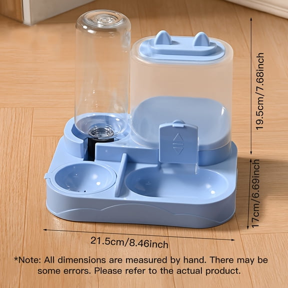 Automatic Dog Cat Feeder and Water Dispenser Gravity Food Feeder and Waterer Set Pet Food Bowl Drinking Bowl for Dogs Cats