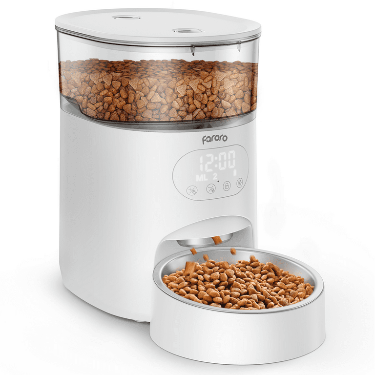 Faroro Automatic Pet Feeder, Programmable, Portion Control, Dual