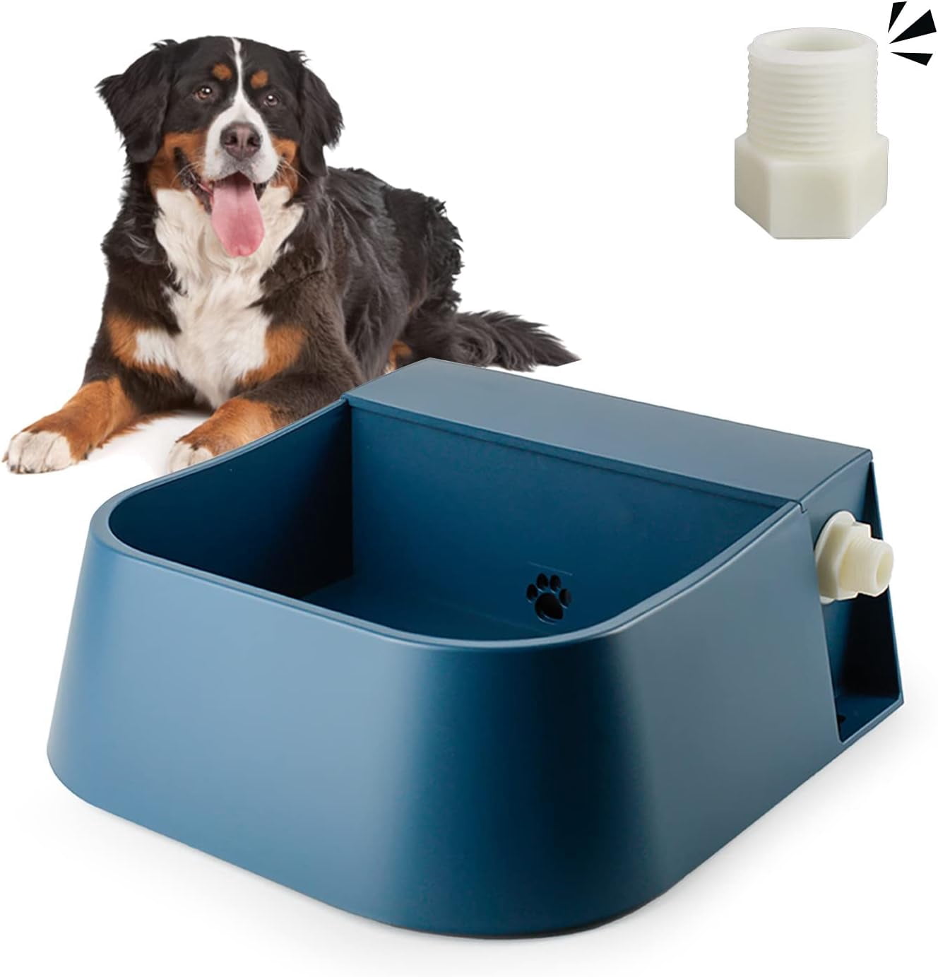 adjustable dog bowl stand for large dogs PawHut Dog Bowl Stand with Elevated Slow Feeder, Storage for Large Dogs, Oak main image 0