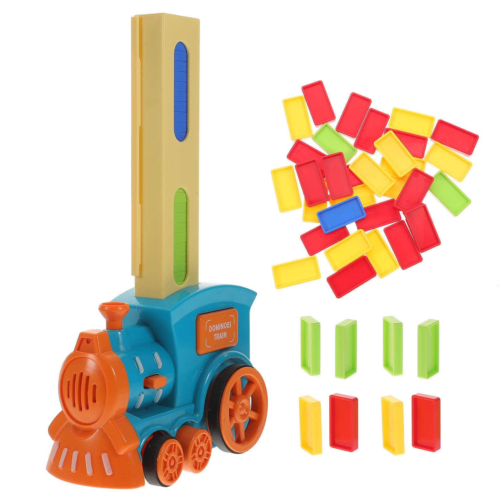 Automatic Domino Train Set Domino Train Model Kids Domino Blocks Building Stacking Domino Brick