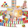 thumbnail image 1 of Automatic Domino Train Toys Set with 120 Dominos,Christmas Birthday Gifts for Kids (Yellow), 1 of 8