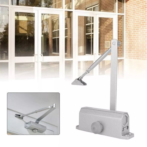 Automatic Door Closer Adjustable Closing Speed Spring Hydraulic 143-187lb
